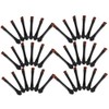 20pcs Double-sided Eyebrow Brush and Angled Eyeshadow Applicator Versatile Makeup Tool for Precise Eyebrow Shaping and Eyeshadow Blending Soft Bristles Portable Design
