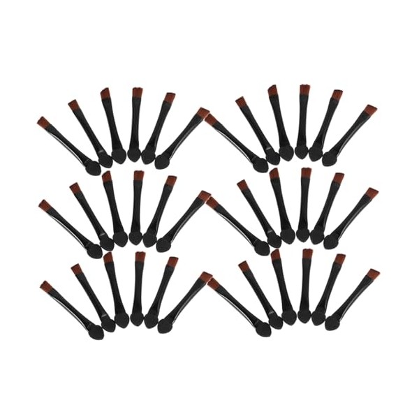 20pcs Double-sided Eyebrow Brush and Angled Eyeshadow Applicator Versatile Makeup