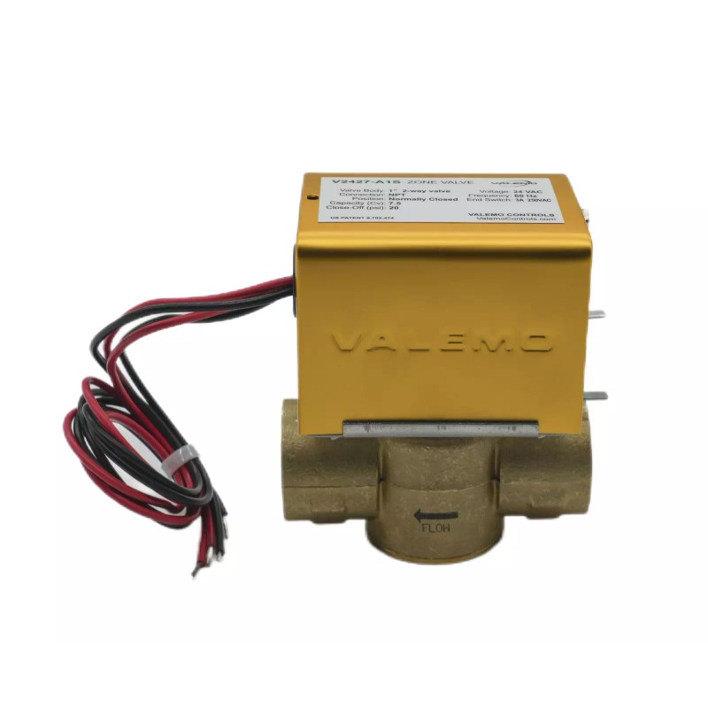 Valemo Motorized Zone Valves, 2-Way, 3/4" or 1", NPT, 24