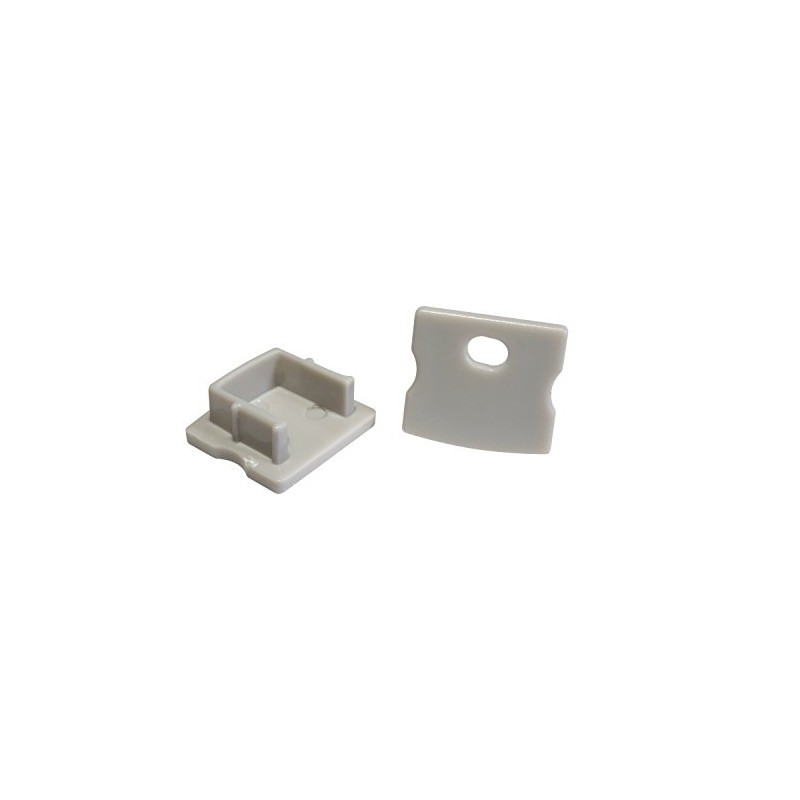 2 x End Caps for the Aluminium Profile Danube One