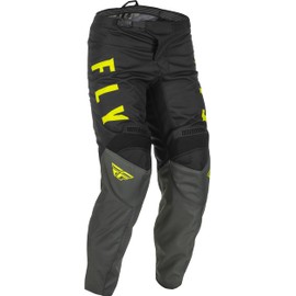 Fly Racing 2022 Youth F-16 Pants (Grey/Black/Hi-Vis, 18)