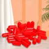Ohamtes 50PCS ID6mm Red PVC Rubber End Cap, Vinyl Flexible