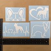 Boston Terrier Decal Pack: Peeking, Heartbeat, Dog in Heart, Standing