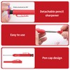 Satiskid 3 Pack Carpenter Pencil with 36 Refills & 3