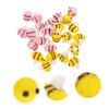 COHEALI 24Pcs Wool Felt Bee Ornaments Adorable Yellow Decorations for
