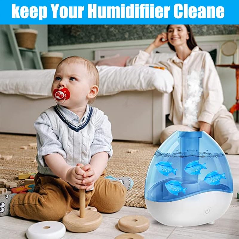 12PCS Universal Humidifier Tank Cleaner,Demineralization Cleaning Ball for Most Humidifier