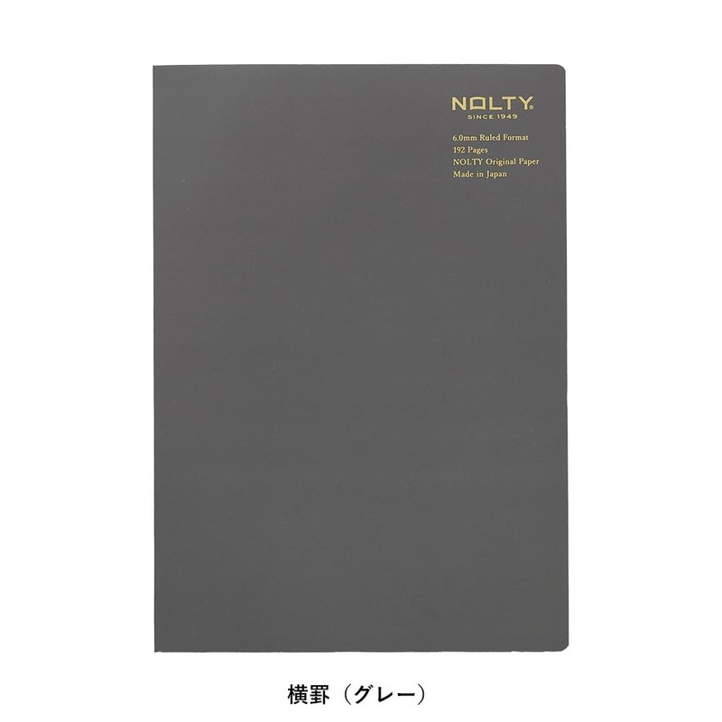 Noritsu NOLTY Note A5 Ruled Cream Paper 192 Pages Gray