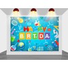 Mocsicka Science Theme Birthday Backdrop Chemical Laboratory Mad Sciencist Happy
