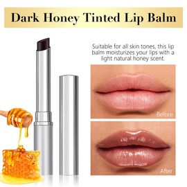 Honey Tinted Lipstick Lip Balm - Sheer Hydrating Lipstick for All Skin Tones- Moisturizing Lip Gloss, Nourishing Lip Balm, with a Hint of Natural Black Cherry Tint