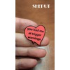You Had Me At Trigger Warnings Enamel Pins Red Heart