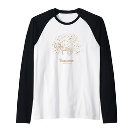 Sea Goat Capricorn Zodiac Lovers Stars Constellation Graphic Raglan Baseball Tee