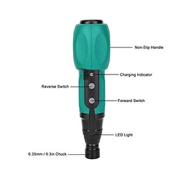 Mini Handheld Magnetic Electric Screwdriver Drill Kit DIY Power Tool 20-50Nm 6.35mm Chuck Rechargeable Electric Drill Screwdriver for Furniture Assembly