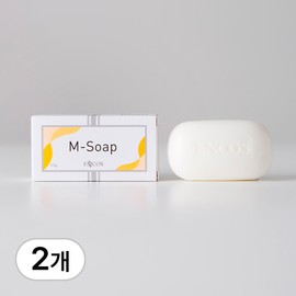 ENCOS Sulfur Soap M Soap 100g 2 units Troubled skin cleansing soap 01. Sulfur soap 2 units / 이엔코스 유황비누 엠솝 100g 2개 트러블피부 클렌징솝 01. 유황비누 2개