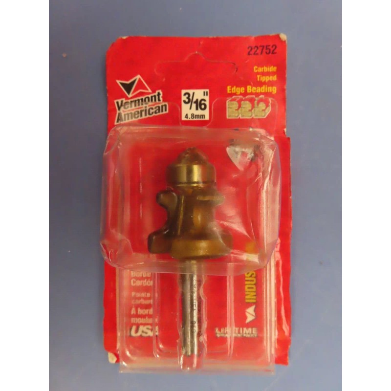 Vermont American Carbide Tipped Edge Beading 3/16" Router Bit #