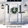 GOALPLUS Black Gooseneck Barn Light for Farmhouse 10 Inch Dome