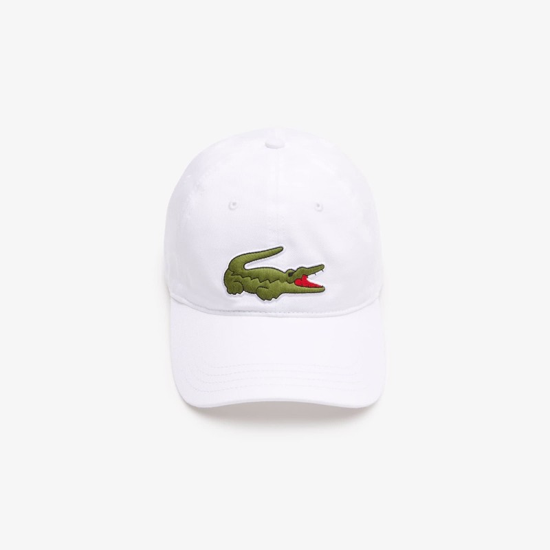 Lacoste Unisex_Adult Rk9871 Cap, White, One Size