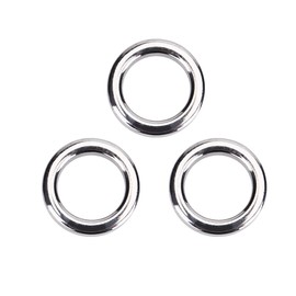 Haofy Tippet Rings for Fly Fishing, 5 Sizes 50 Pieces Set Stainless Steel Fishing Split Rings Lure Bait Connector Accessory, Fishing Ring Fishing (S)