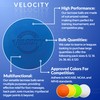 Velocity Massage Lacrosse Ball for Muscle Knots, Myofascial Release, Yoga
