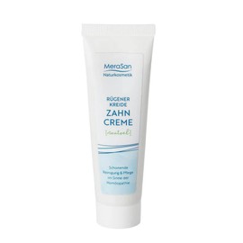 Merasan Rügener Kreide Zahncreme neutral 50 ml – weiße Rügen Schlämmkreide Zahnpasta – Vegan, ohne Geschmack oder ätherische Öle