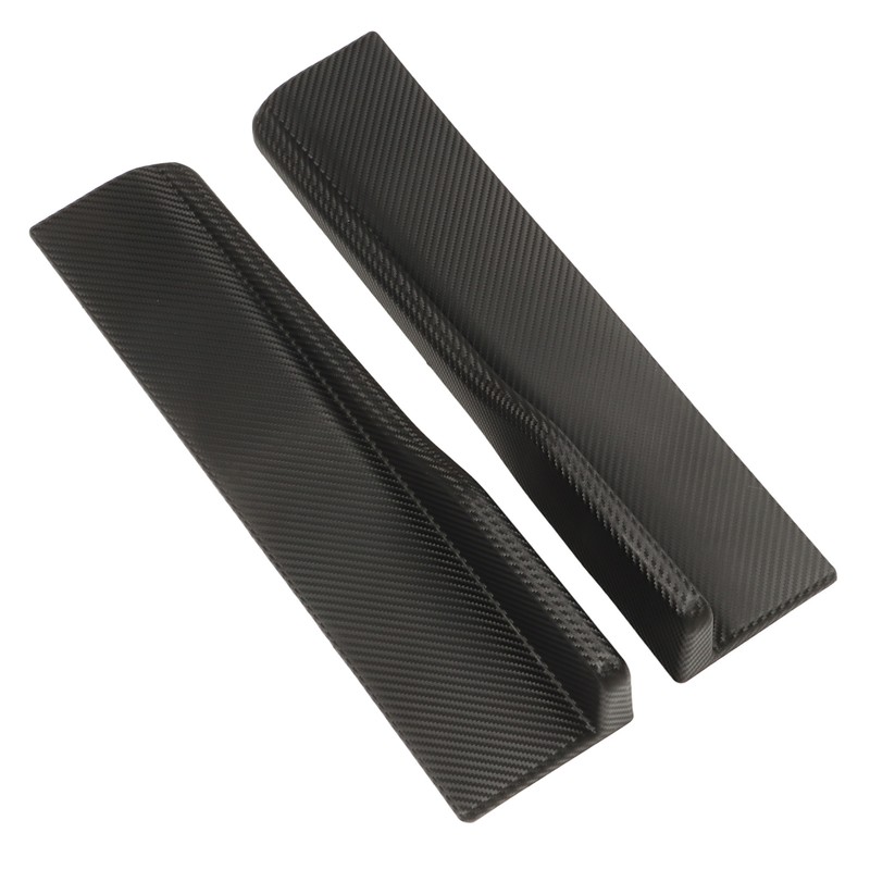 2PCs Rear Side Skirt Winglet Carbon Fiber Style Universal Car