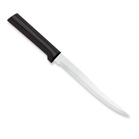 RADA Cutlery Carver Boning Knife (W208), 6.63" Stainless Steel Blade, Made in USA, Black Handle