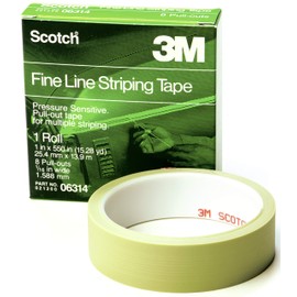 Scotch Fine Line Striping Tape, 8 Pull Outs, 06314, 1 in x 550 in