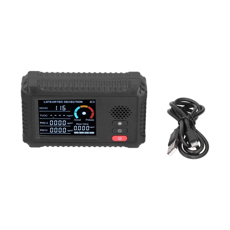Multifunctional Air Quality Monitor Formaldehyde PM2.5 PM10 Detector for Home