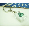Clear Mah Jongg Pies (Large) Keychain [Dots]