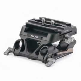 Tilta 15mm LWS Arca Manfrotto Dual Baseplate Kit with ARCA Manfrotto Dual Quick Release Plate for Lightweight Shoulder Rig- Black TA-DBPK-B