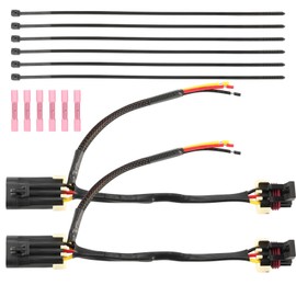 Tail Light Whip Power Harness Adapter Splice Pigtail Jumper for Powering LED Whips Brake Lights License Plate Lights or Any 12v Accessory Fit for 2012-2023 Can Am Maverick X3, Max, X-DS 2 Sets
