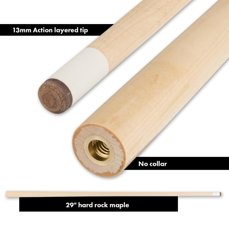 Action Sneaky Pete Billiards Pool Cue Stick - Zebrawood -