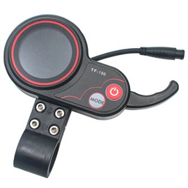 GEARLINTON 48V 6 Pin TF-100 Electric Thumb Throttle with LCD Display and Speed Gear Power Mode for KUGOO M4 Electric Scooter