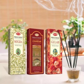 Hem Precious Sandalwood Chandan Incense Sticks  -100g  X 3 Packs - US Seller