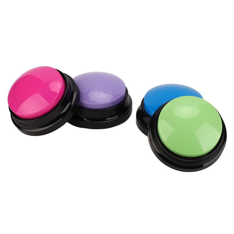 4pcs Record Talking Button Multifunctional 30S Dog Communication Buttons for