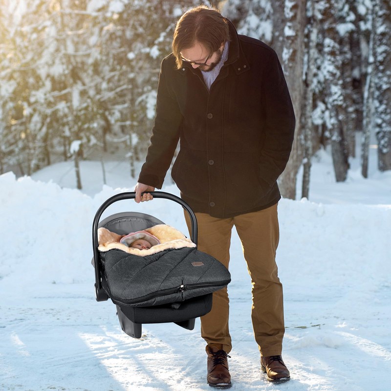 Orzbow Faux Sheepskin Winter Car Seat Cover for Babies, Water