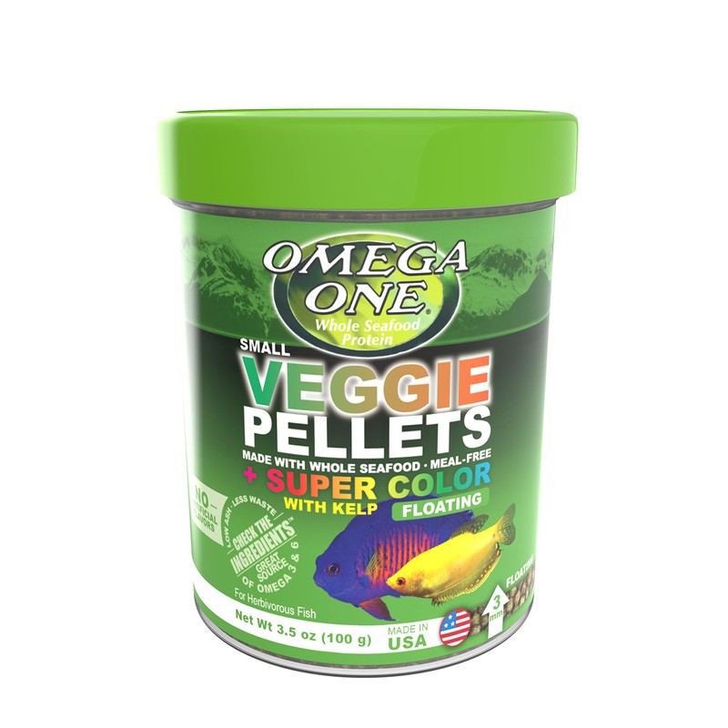 Omega One Super Color Veggie Kelp 3mm Floating Pellets, 3.5