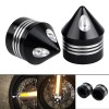 Unbranded Spike Front Axle Nut Cover Kit For Harley Dyna