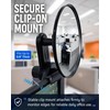 Nanningo 3.8 in Clip-On Convex Computer Monitor Mirror to See