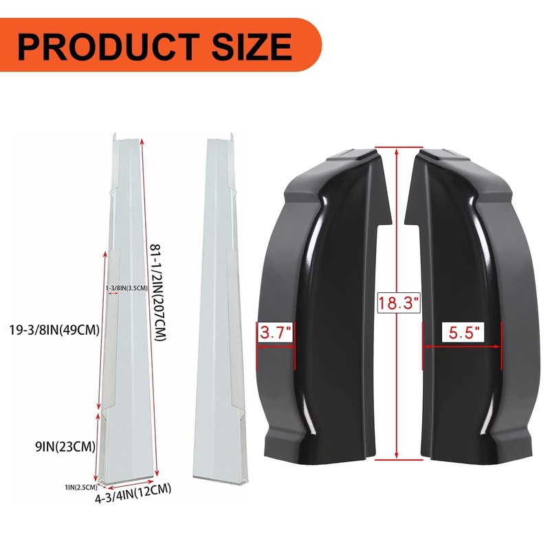 ECOTRIC Outer Rocker Panels & Cab Corners Compatible with 1999-2007