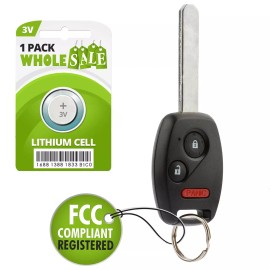 Wholesale-24-7 Replacement For 2008 2009 2010 2011 2012 2013 2014 Honda Fit Key Fob Remote