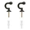 CasaARNO Curtain Tie-Backs Hooks,Tassel Hooks,Window Drapery Tieback Hooks, Clothes, Coat,