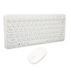 2.4G Wireless Keyboard Mouse Combo 78 Key Retro Round Keycap