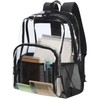 BORMELUN Clear Backpack Transparent Bookbag See-Through Stadium Concert approved Men