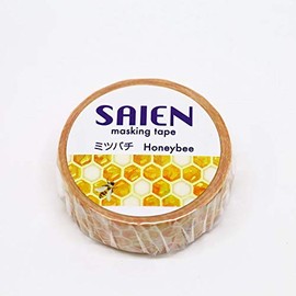 Blade Rubber Saien Washi Tape - Honey Bee - UR-0036