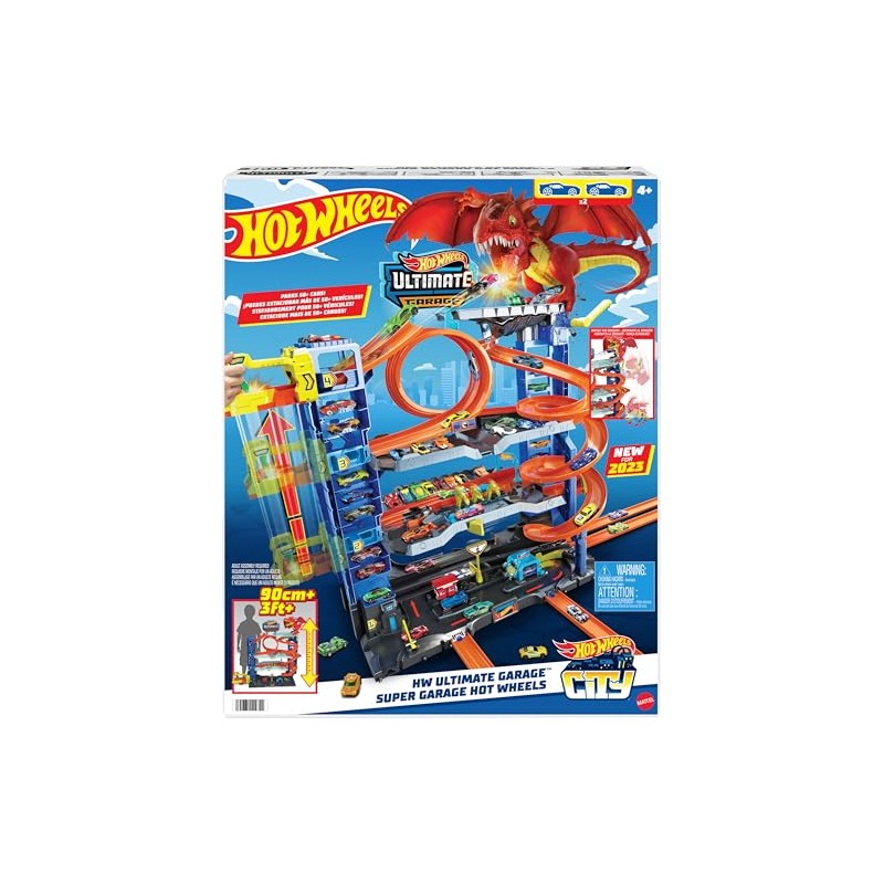 Hot Wheels Pista City Ultimate Garage con 4 Niveles y