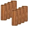 8Pack Wood Serving Trays 11.5x4 Inches Serving Platter Tray, Tray