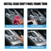 X AUTOHAUX Car Gear Shift Frame Cover Trim Set Interior