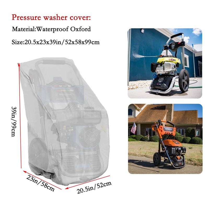 Pressure Washer Cover Oxford Fabric Waterproof Smart Electric Pressure Washer