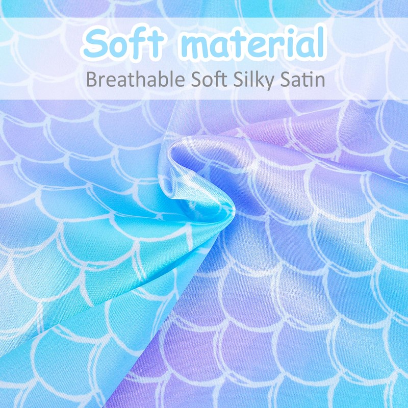 Nidoul Girls Pajamas Satin Short Sleeve Button Down Silky Pjs