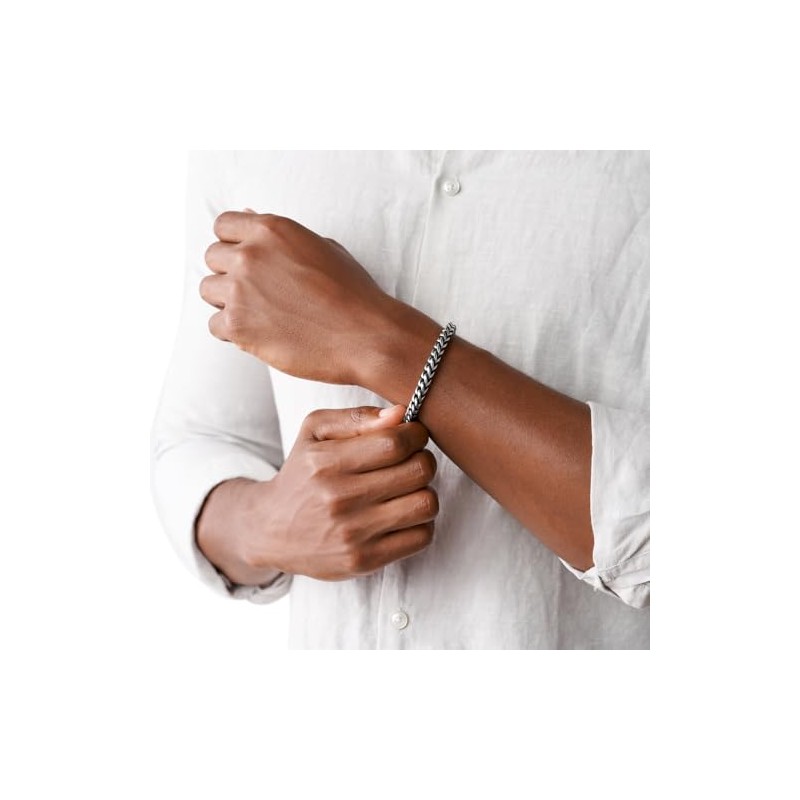 SKAGEN Torben Men's Stainless Steel Bracelet with Clasp, Stainless Steel